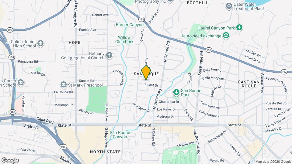 3654 Sunset Dr Map and Location Details