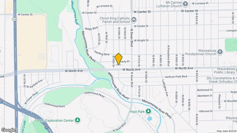 9404 W North Ave, Unit 3 Map and Location Details