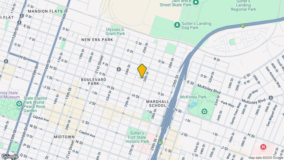 608 26th St Map and Location Details