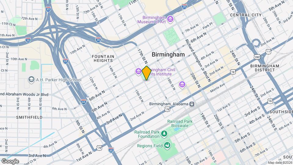 Birmingham Housing Authority Map and Location Details