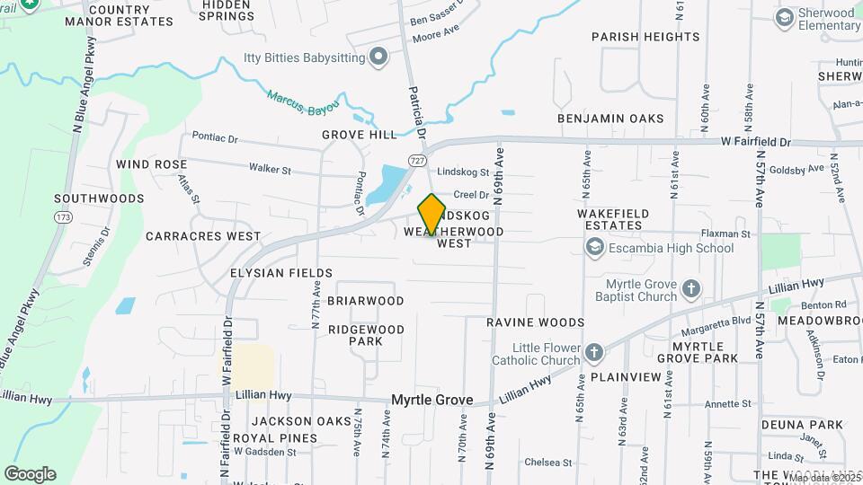 7009 Weatherwood Dr Map and Location Details