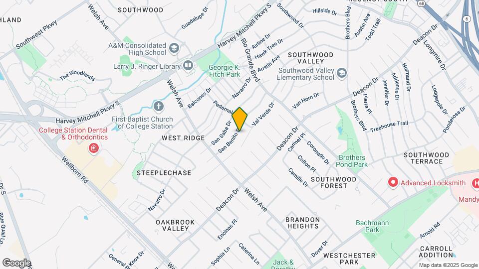 812 San Benito Dr Map and Location Details
