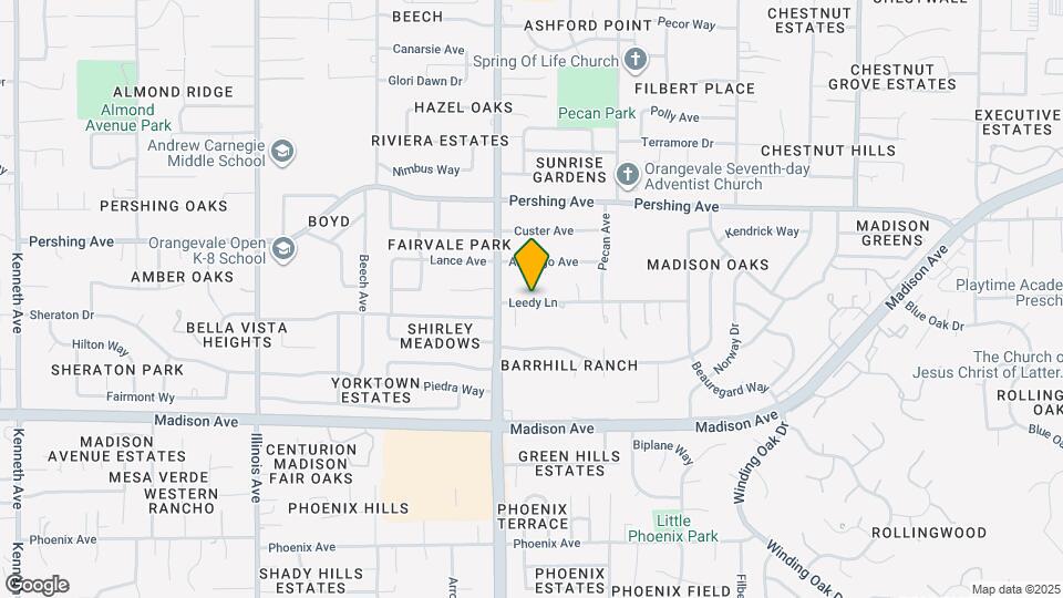 8935 Leedy Ln Map and Location Details