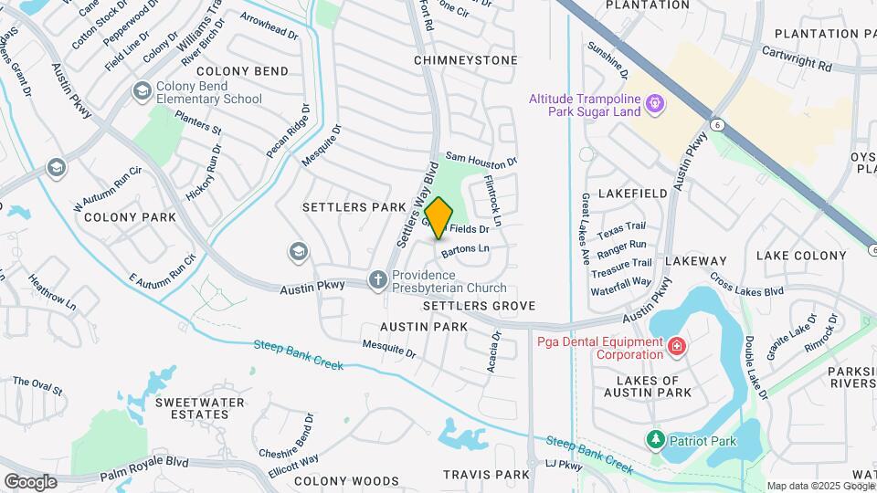 3611 Bee Bayou Ln Map and Location Details