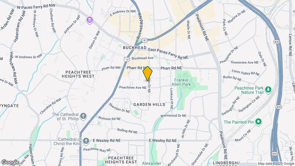48 Peachtree Ave NE, Unit Buckhead Square Map and Location Details