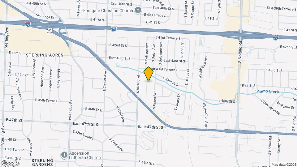 4425 S Cottage Ave Map and Location Details