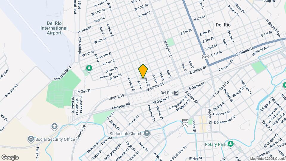 503 W 1st St Map and Location Details