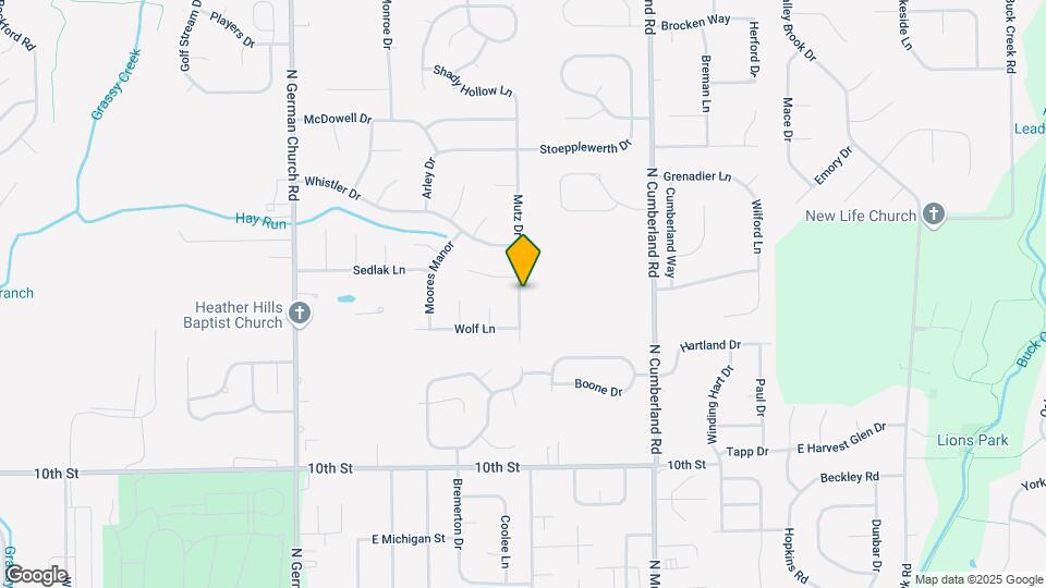 1411 Mutz Dr Map and Location Details