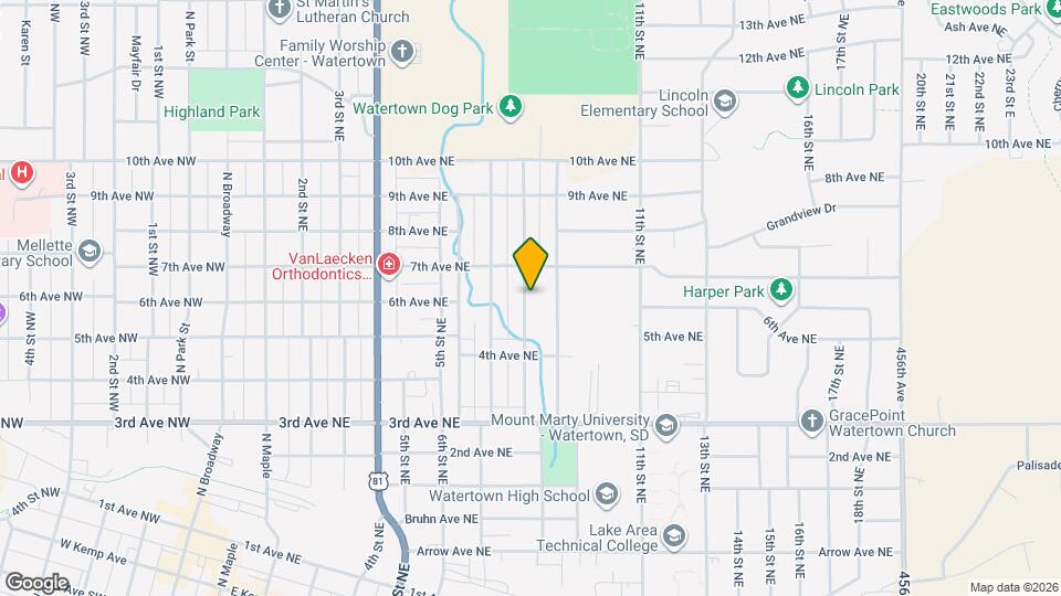 602 8th St NE Map and Location Details