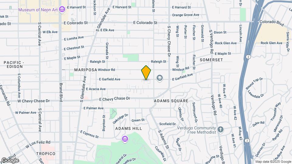1000 E Garfield Ave Mapa y Detalles de la Ubicación