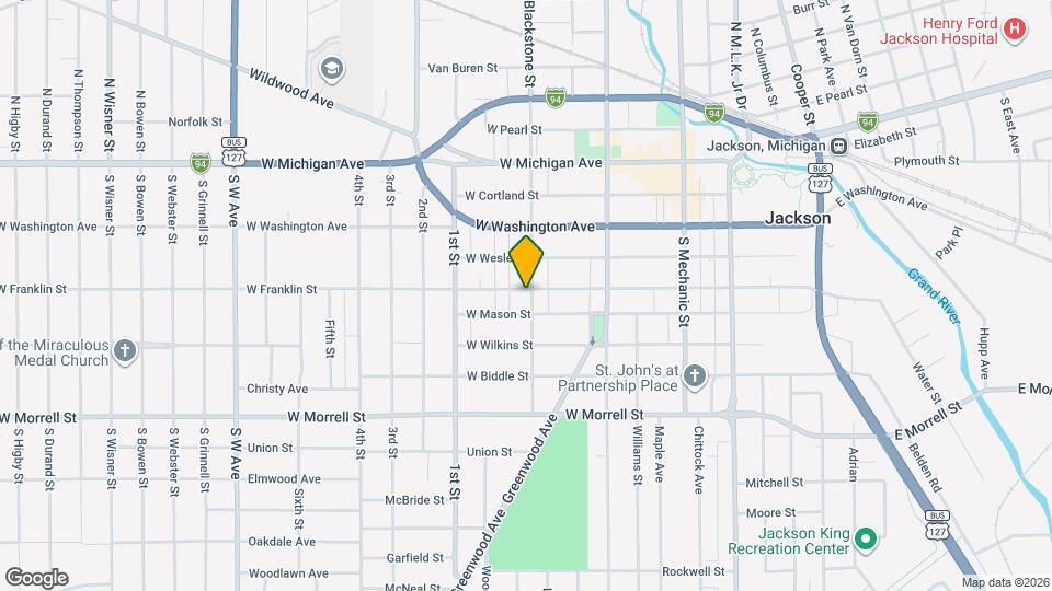 303 W Franklin St Map and Location Details