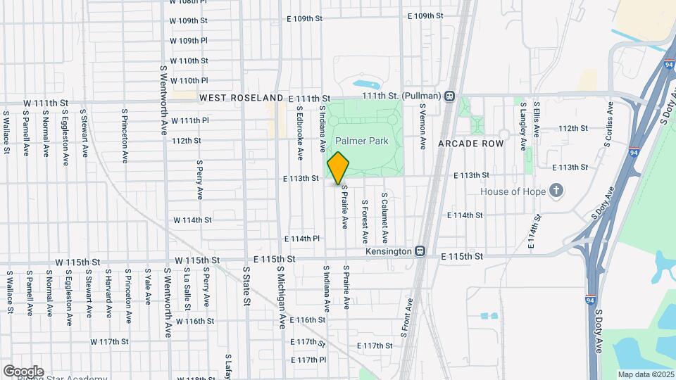 11314 S Prairie Ave Map and Location Details