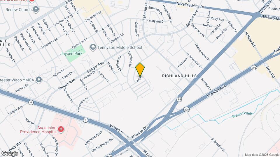 5714 Wilshire Dr Map and Location Details