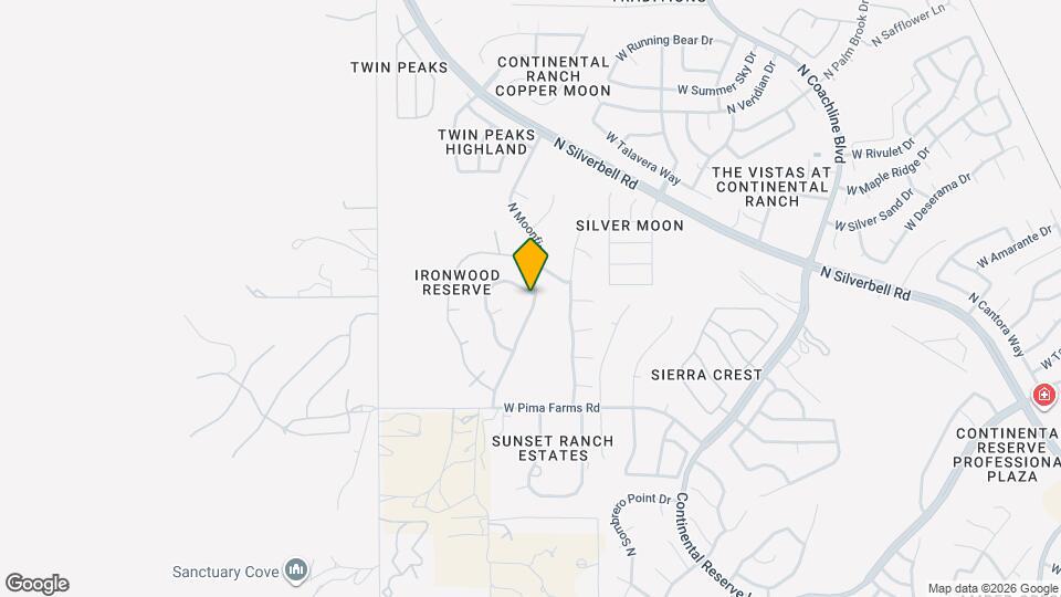 8646 N Crosswater Loop Mapa y Detalles de la Ubicación