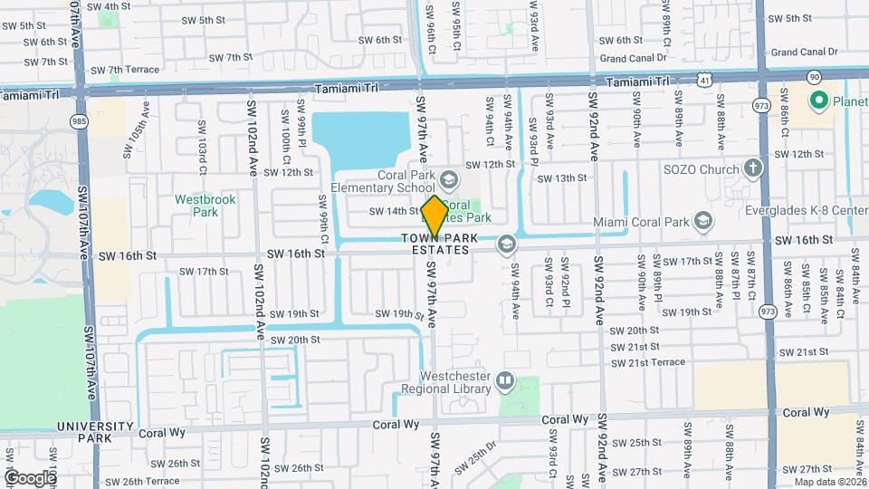 9635 SW 16th St Map and Location Details