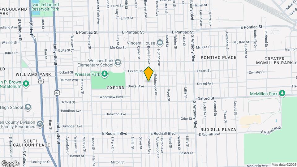 3221 Bowser Ave Map and Location Details