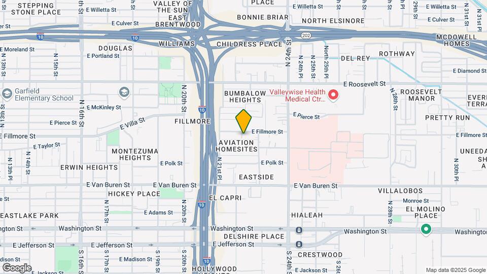 2213 E Fillmore St Map and Location Details