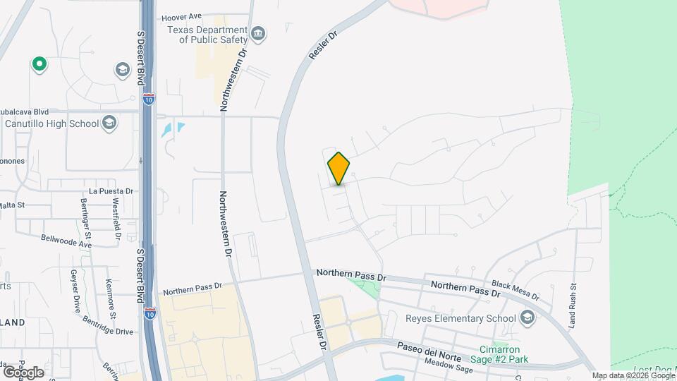 7505 Hitching Post Map and Location Details