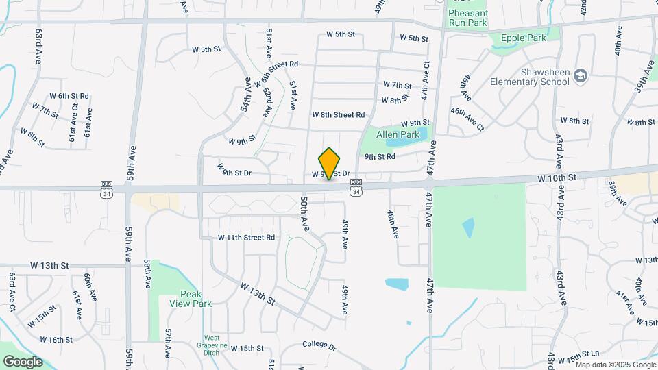 4953 W 10th St Map and Location Details