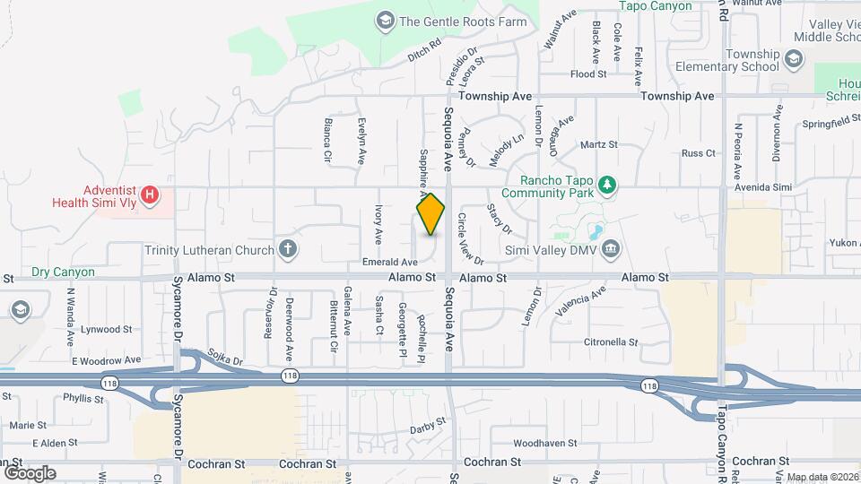 2863 Sapphire Ave Mapa y Detalles de la Ubicación