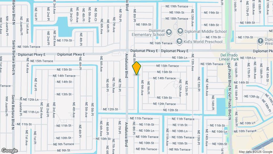 1415 NE 8th Pl Map and Location Details