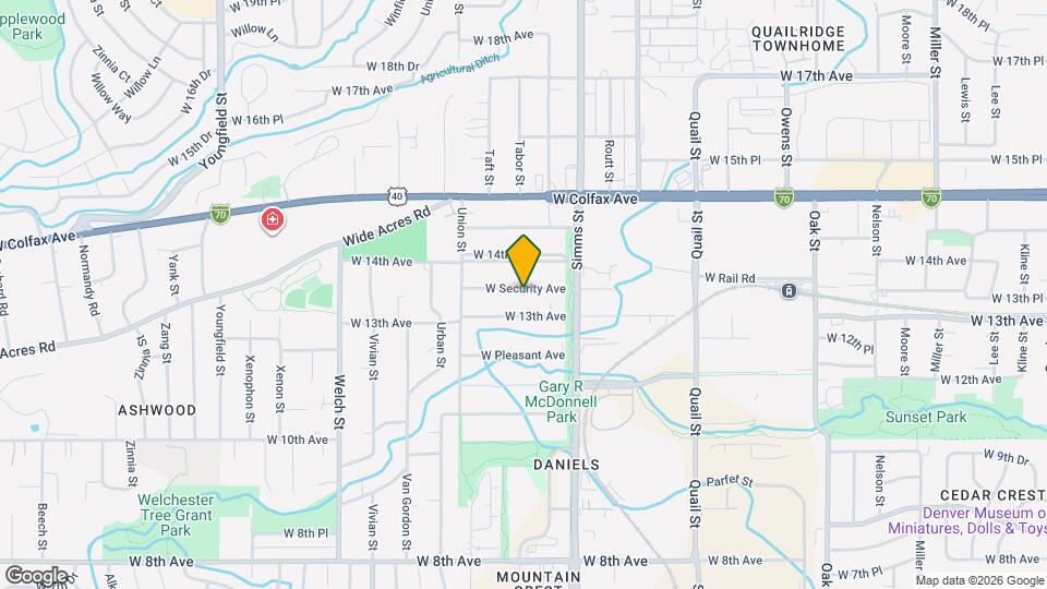11800 W Security Ave Map and Location Details