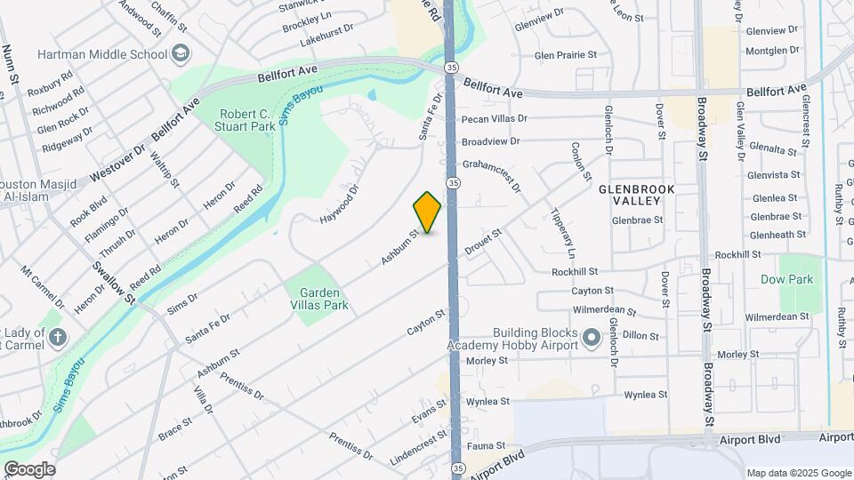 7540 Ashburn St Map and Location Details