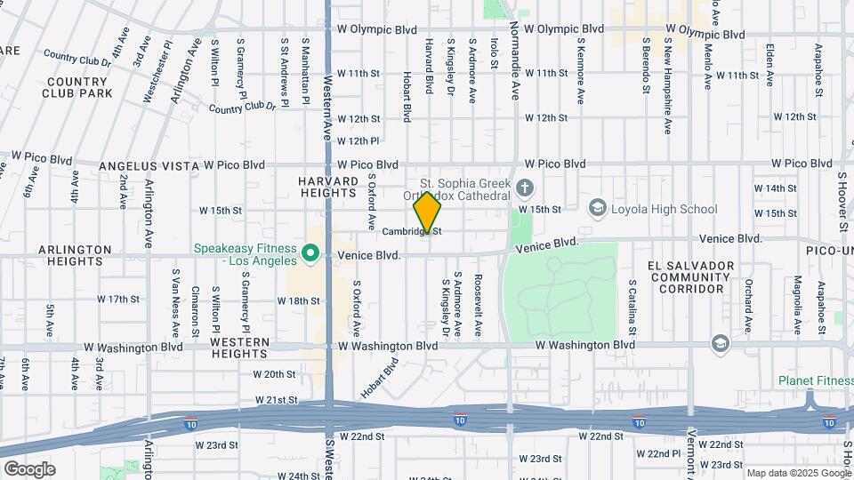 1559-1561 S Harvard Blvd Map and Location Details