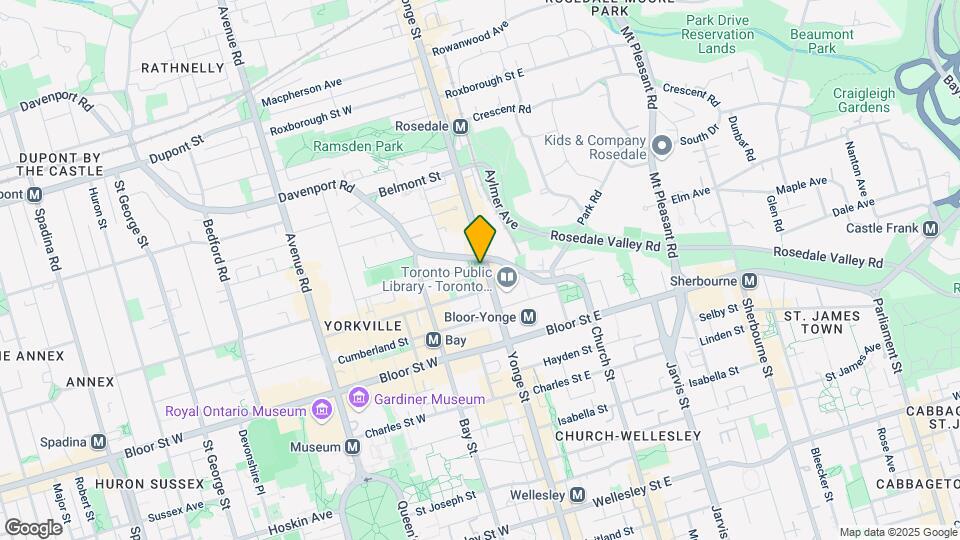 874 Yonge St Map and Location Details