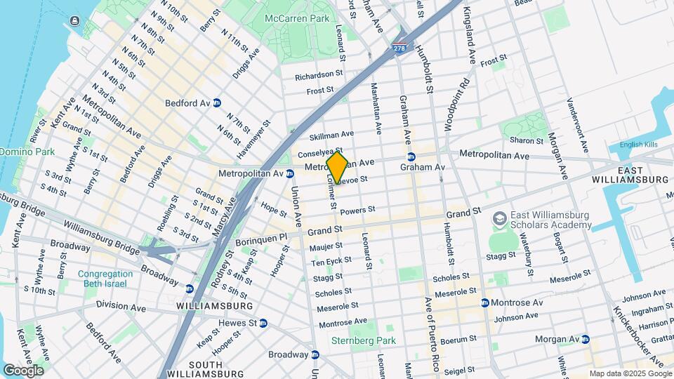 538 Lorimer St Mapa y Detalles de la Ubicación