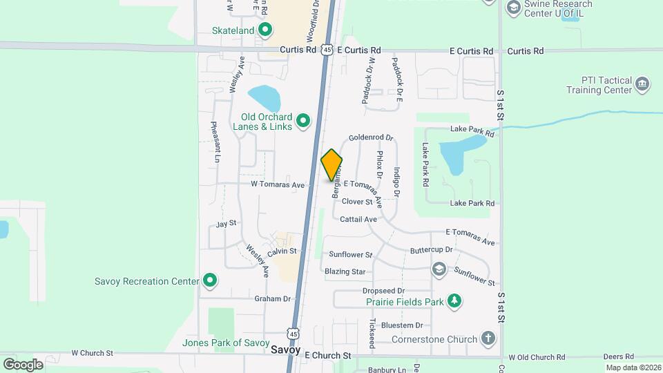 705 Bergamot Dr Map and Location Details