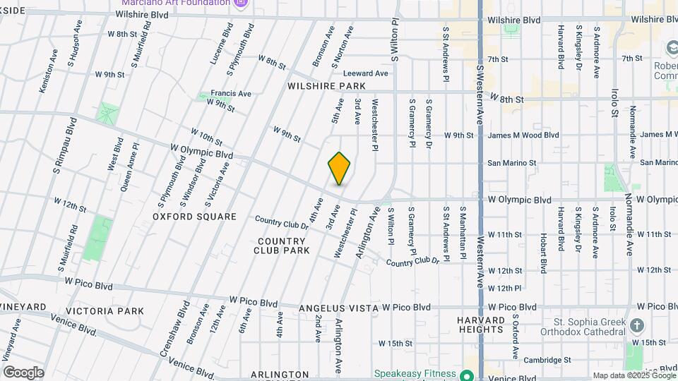 3609 W Olympic Blvd Map and Location Details