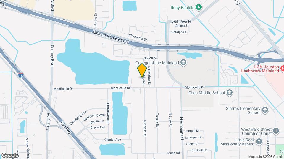 1109 N Noble Rd Map and Location Details