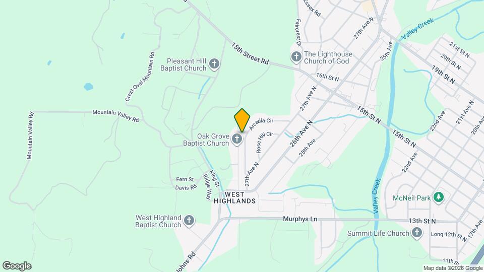 1036 Arcadia Cir Map and Location Details