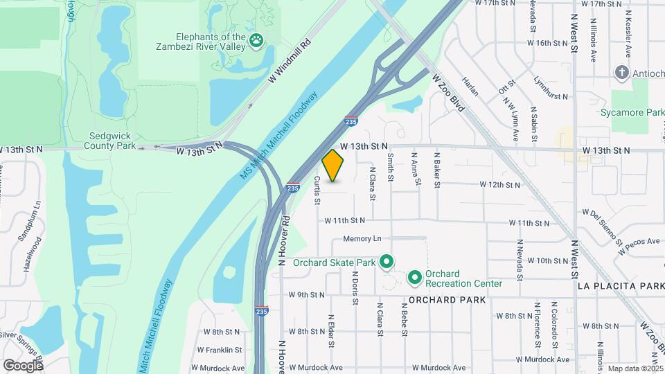 1334 N Curtis Ct Map and Location Details