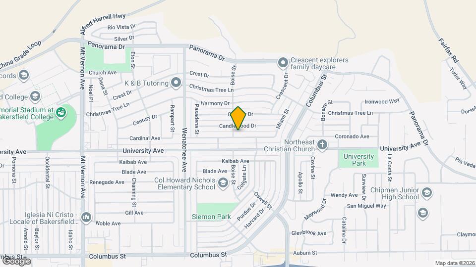 3504 Cardinal Ave Map and Location Details