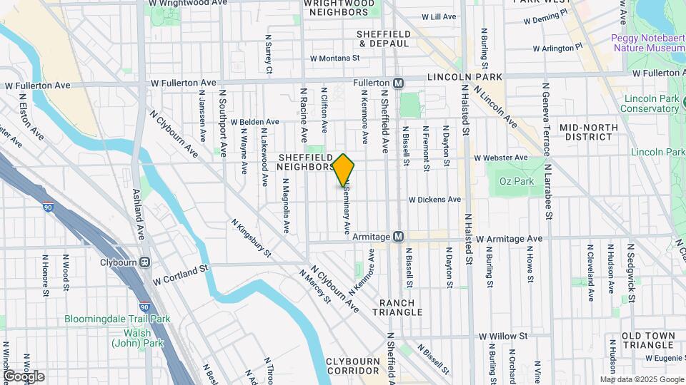 2110 N Seminary Ave Map and Location Details