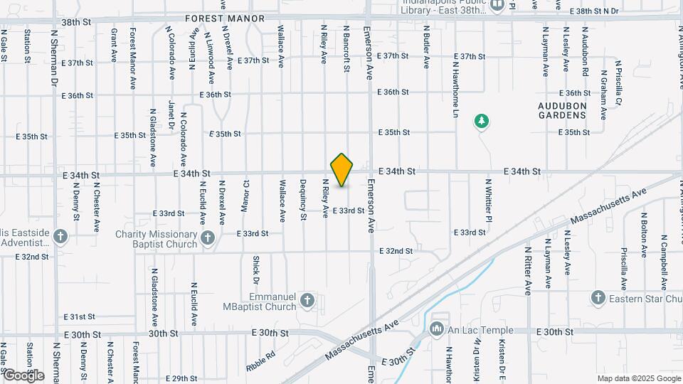 3322 N Bancroft St Map and Location Details