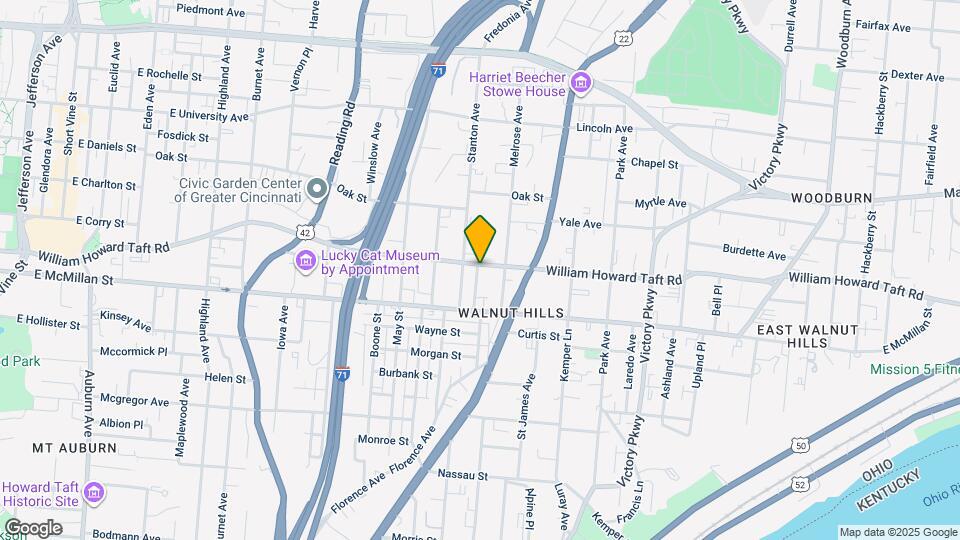 813 William Howard Taft Rd Map and Location Details