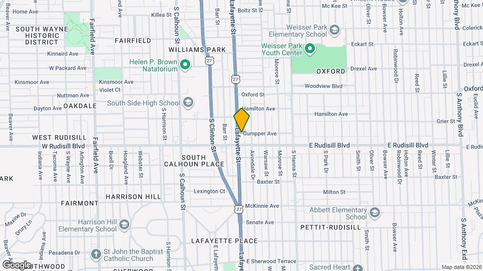 3801 Lafayette St Map and Location Details