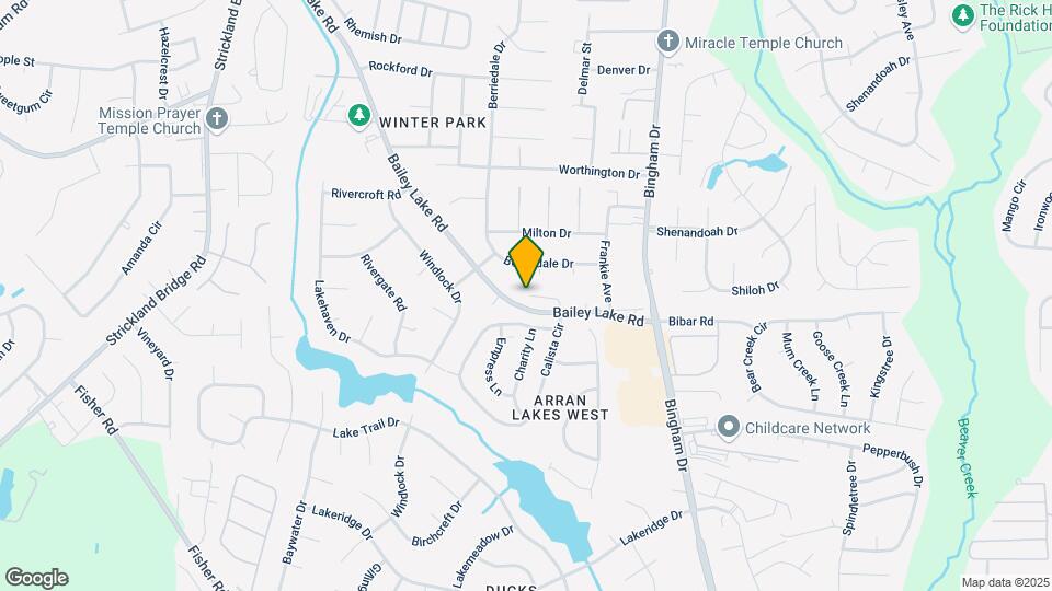 1600 Silver Ridge Ct Map and Location Details