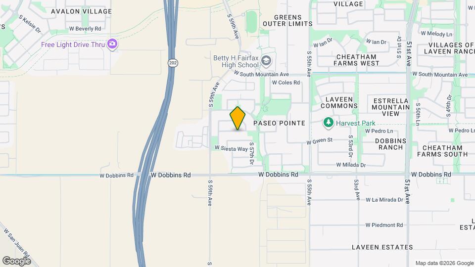 5749 W Pedro Ln Map and Location Details