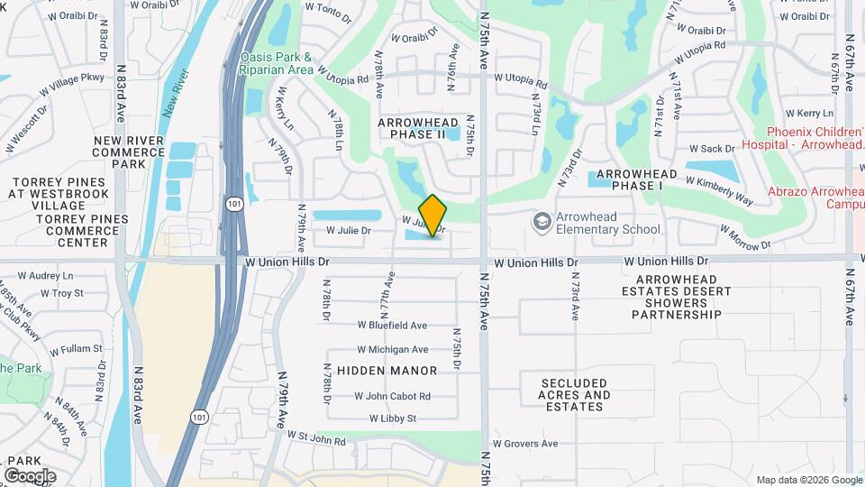 7608 W McRae Way Map and Location Details