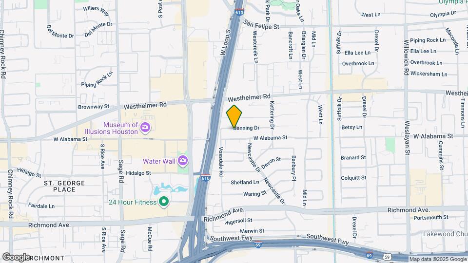 4721 Banning Dr Map and Location Details