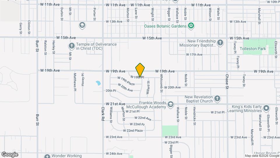 4123 W 19th Pl Mapa y Detalles de la Ubicación