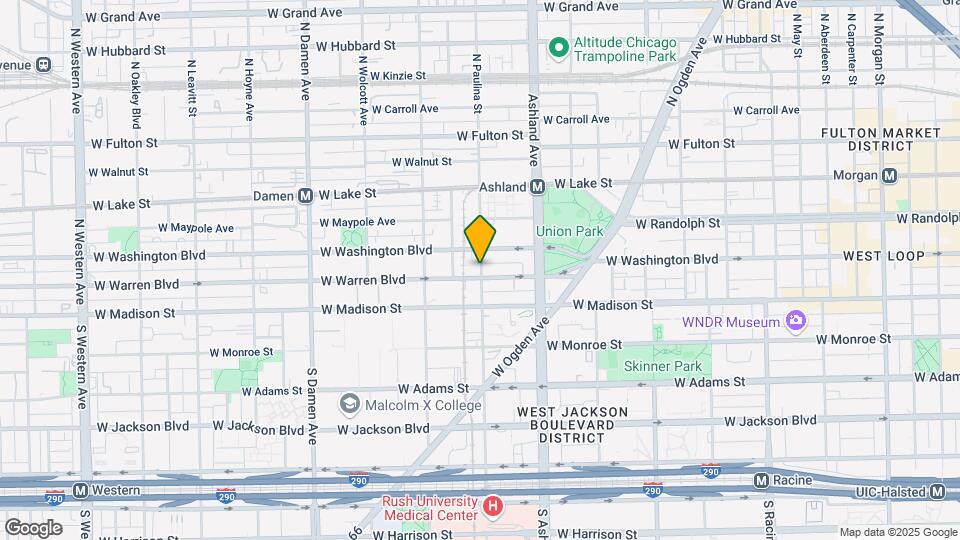 44 N Paulina St, Unit 38B3N Map and Location Details