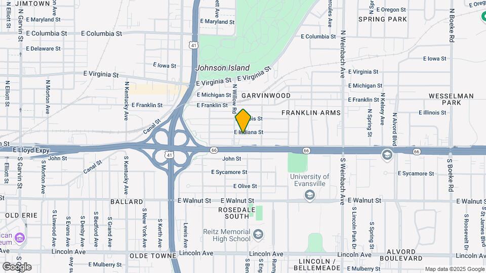 1413 E Indiana St Map and Location Details
