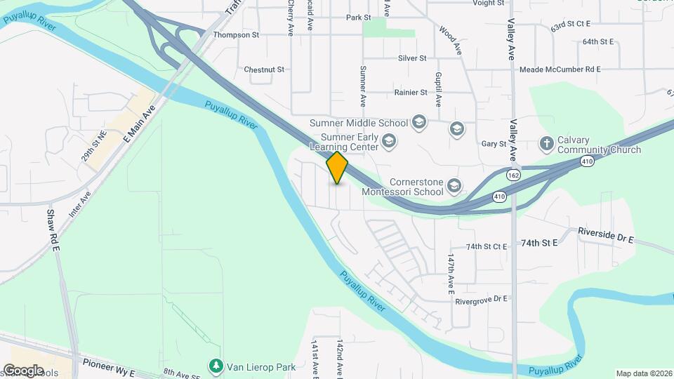 7105 142nd Ave E Map and Location Details