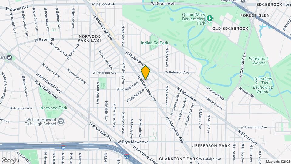 5915 N Milwaukee Ave Map and Location Details