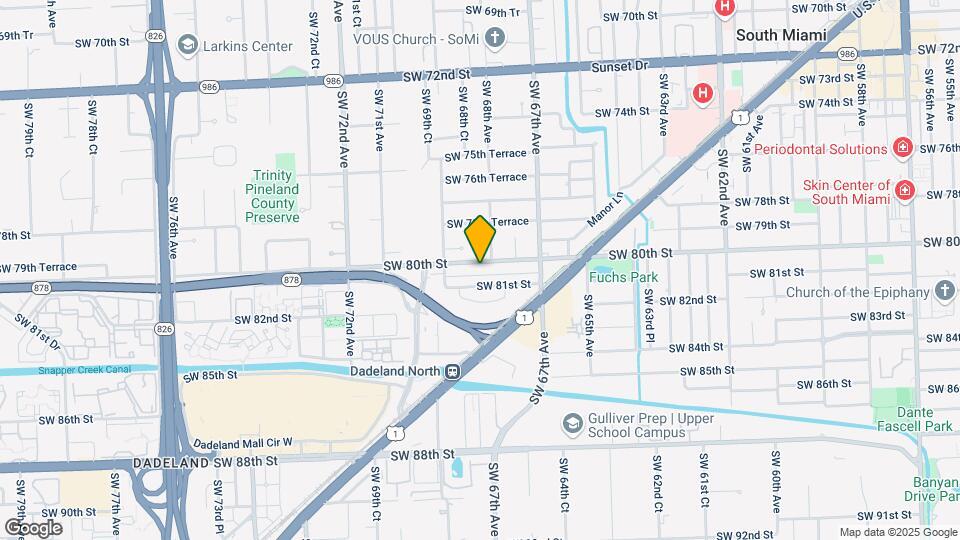 6820 SW 80th St Map and Location Details